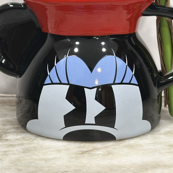 Disney Store Parks Classic Minnie Mouse Figural Mug with Flower Spoon NEW Box - Picture 2 of 11